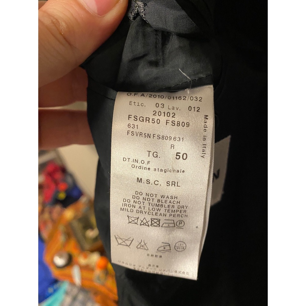 Giorgio Armani Pinstripe Wool Silk Blazer Sport Coat Jacket Made in Italy 40R - Picture 5 of 7